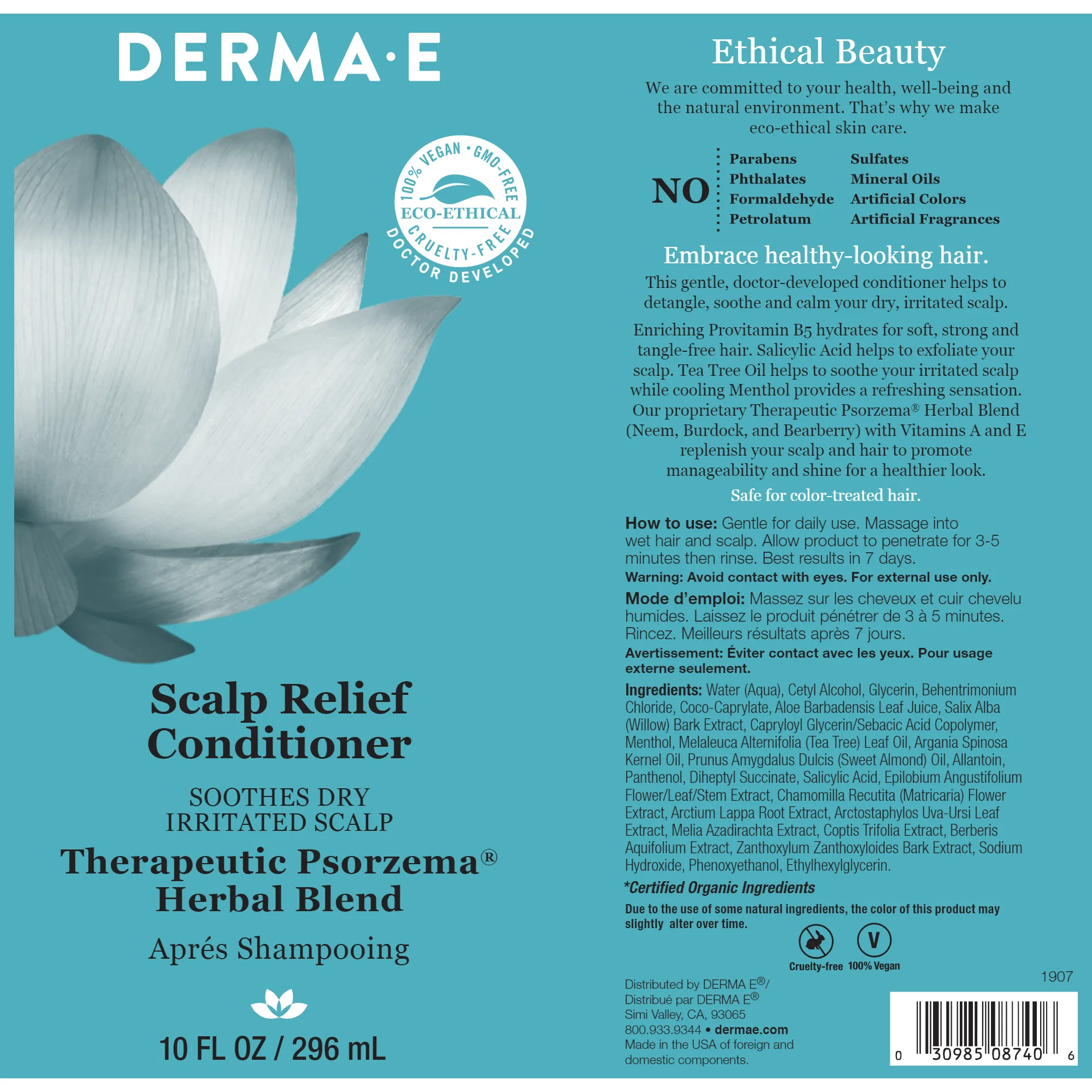 Scalp Relief Conditioner 10 fl oz by Derma E Natural Bodycare