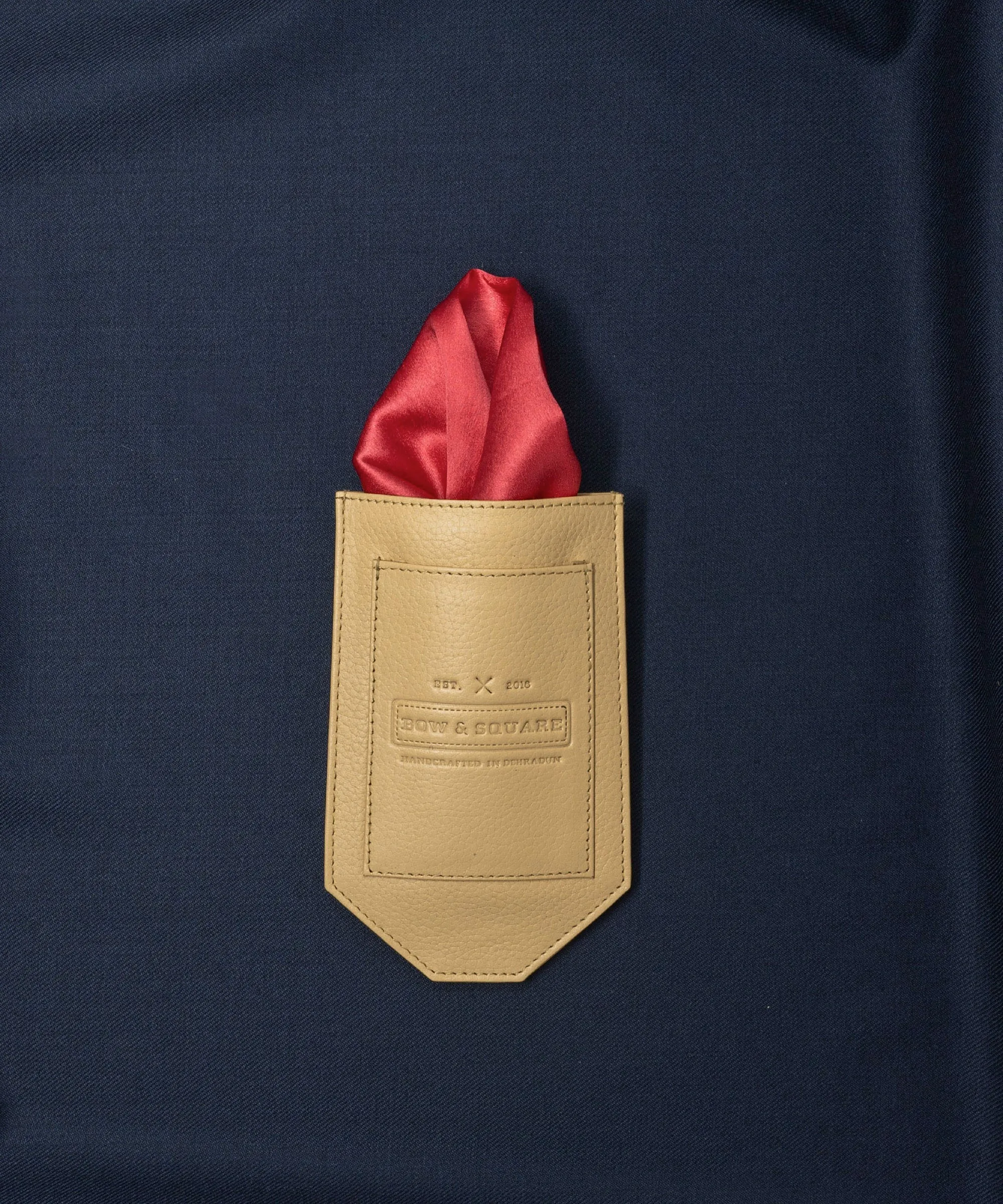 Sun & Sand Solid Orange Pocket Square